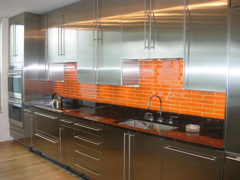 Stainless steel complete kitchen with cabinets , drawere fronts, and doors