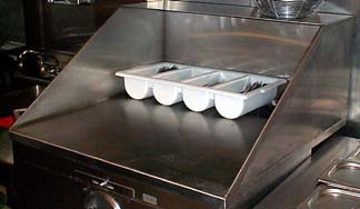 Stainless steel bread counter